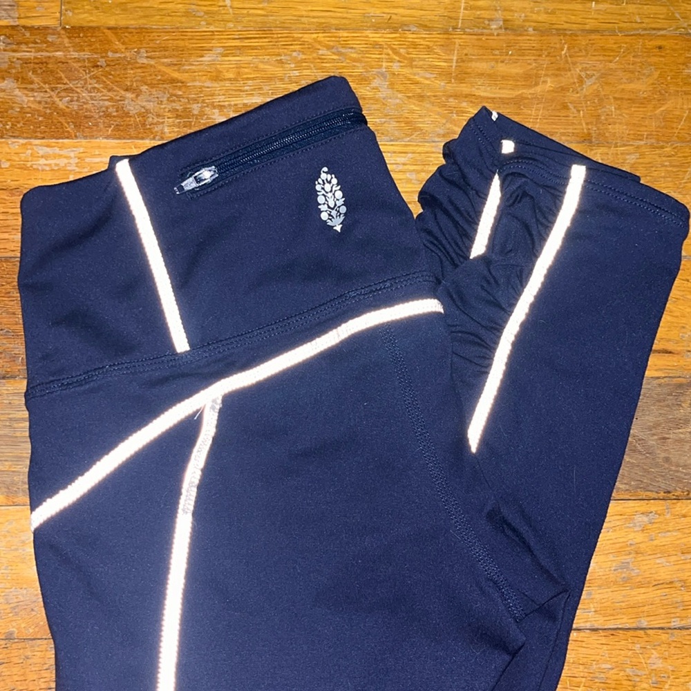 Free People navy blue leggings